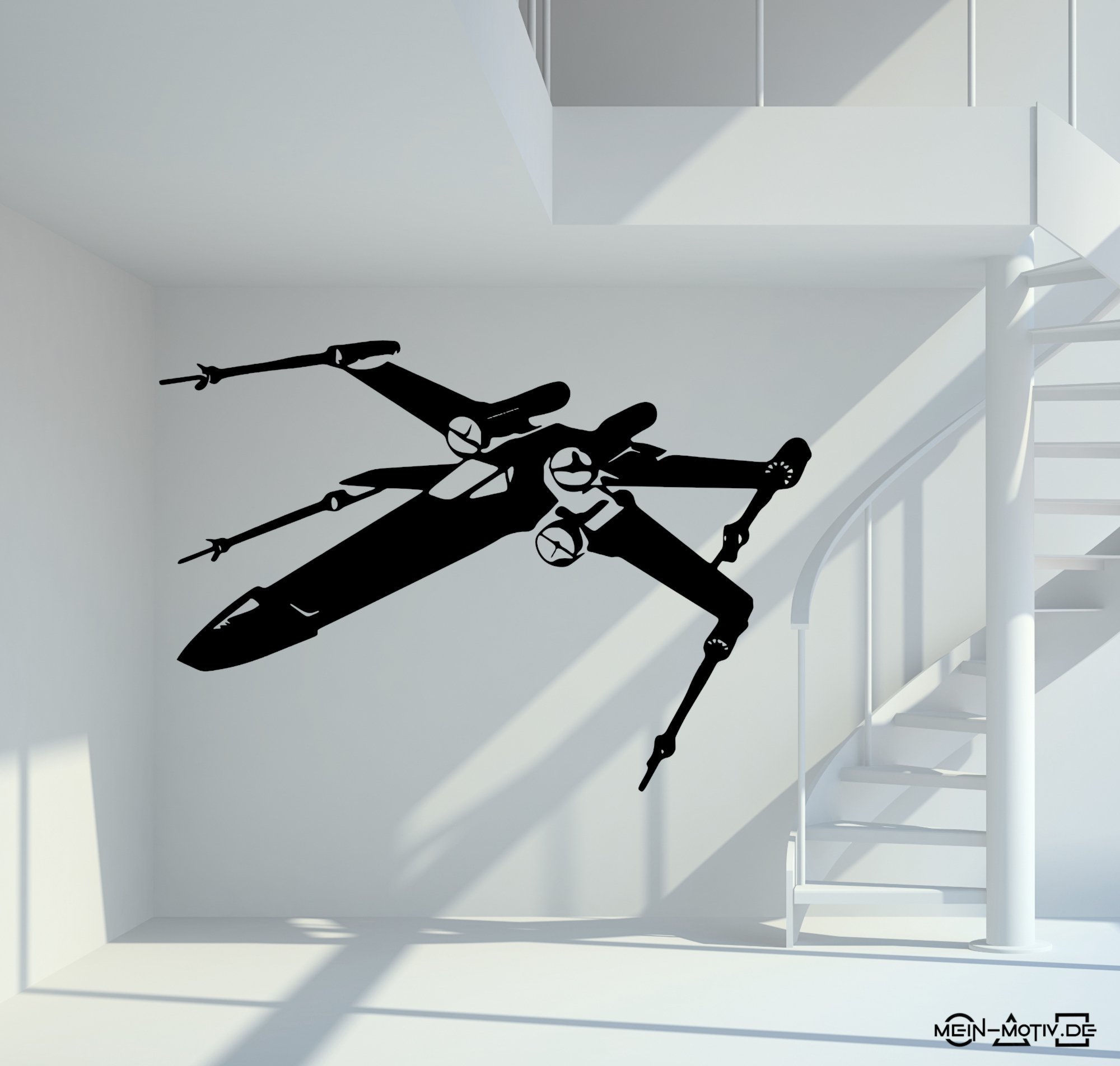 46384 Star Wars - X Wing Fighter seitlich Wandtattoo